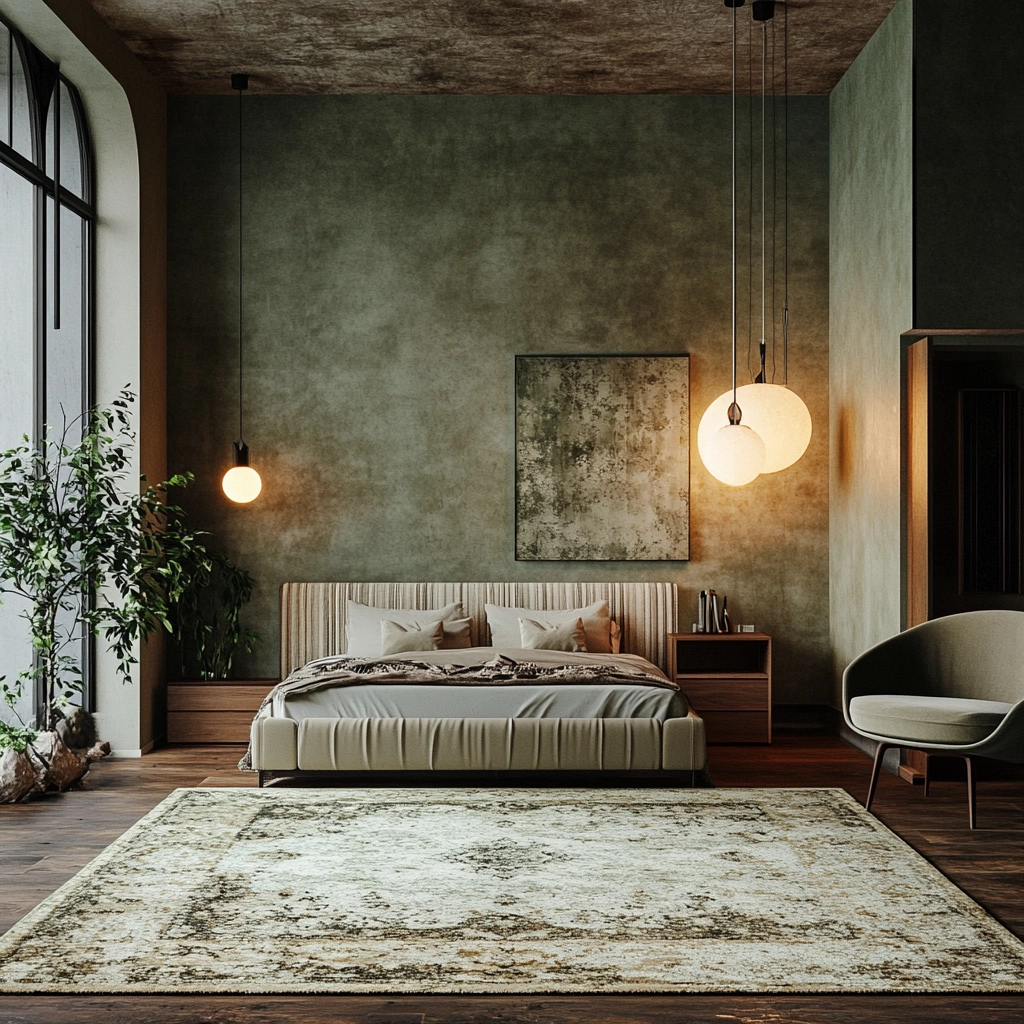 vintage rug bedroom 50