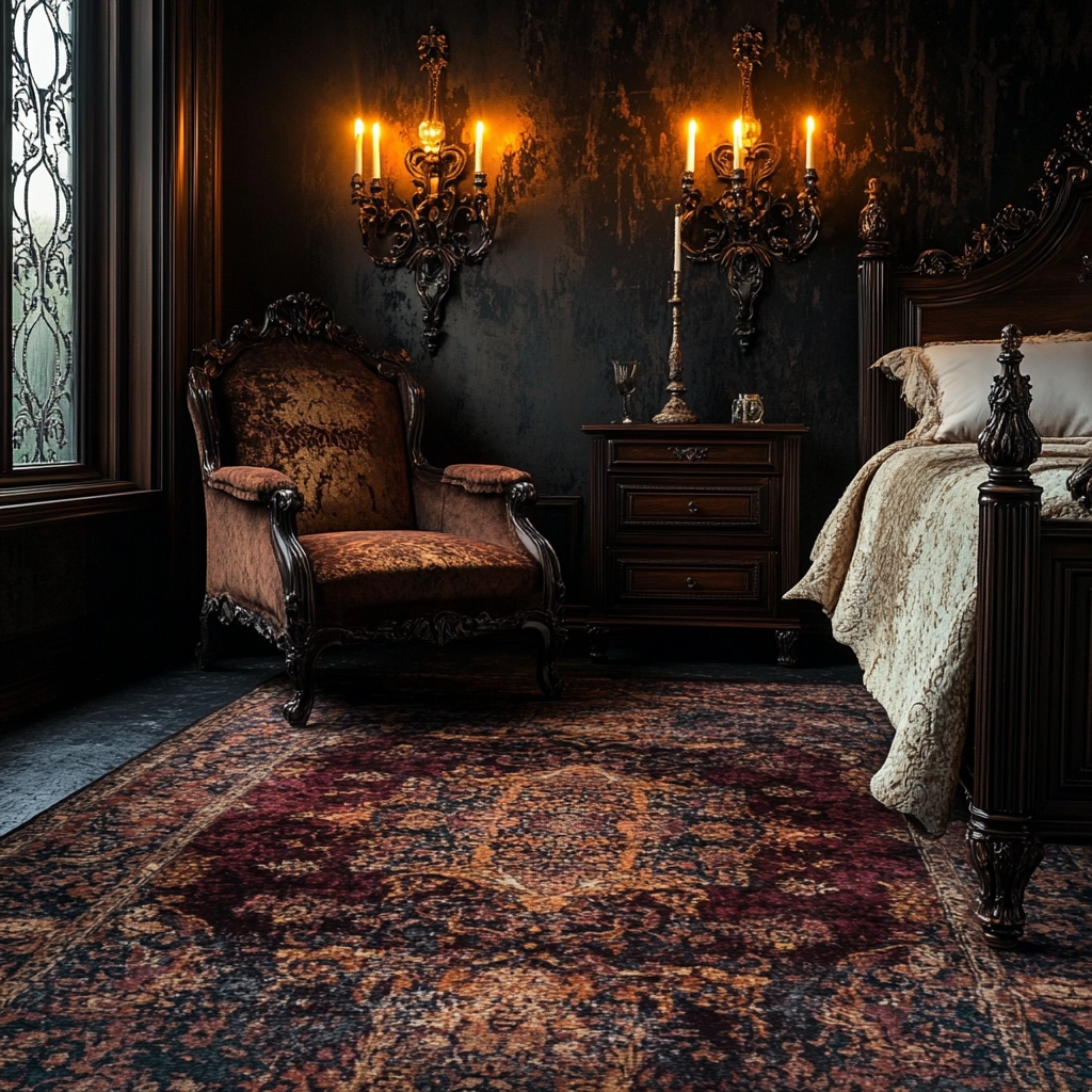 vintage rug bedroom 58