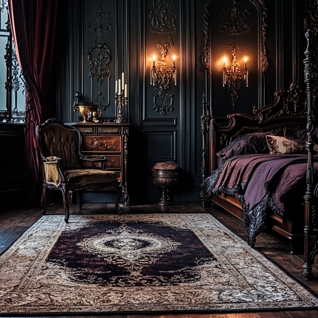 vintage rug bedroom 59