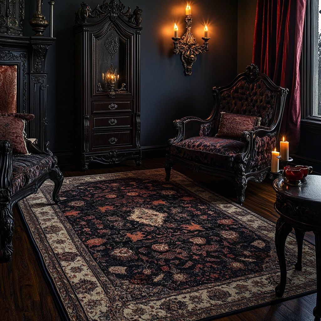 vintage rug bedroom 60