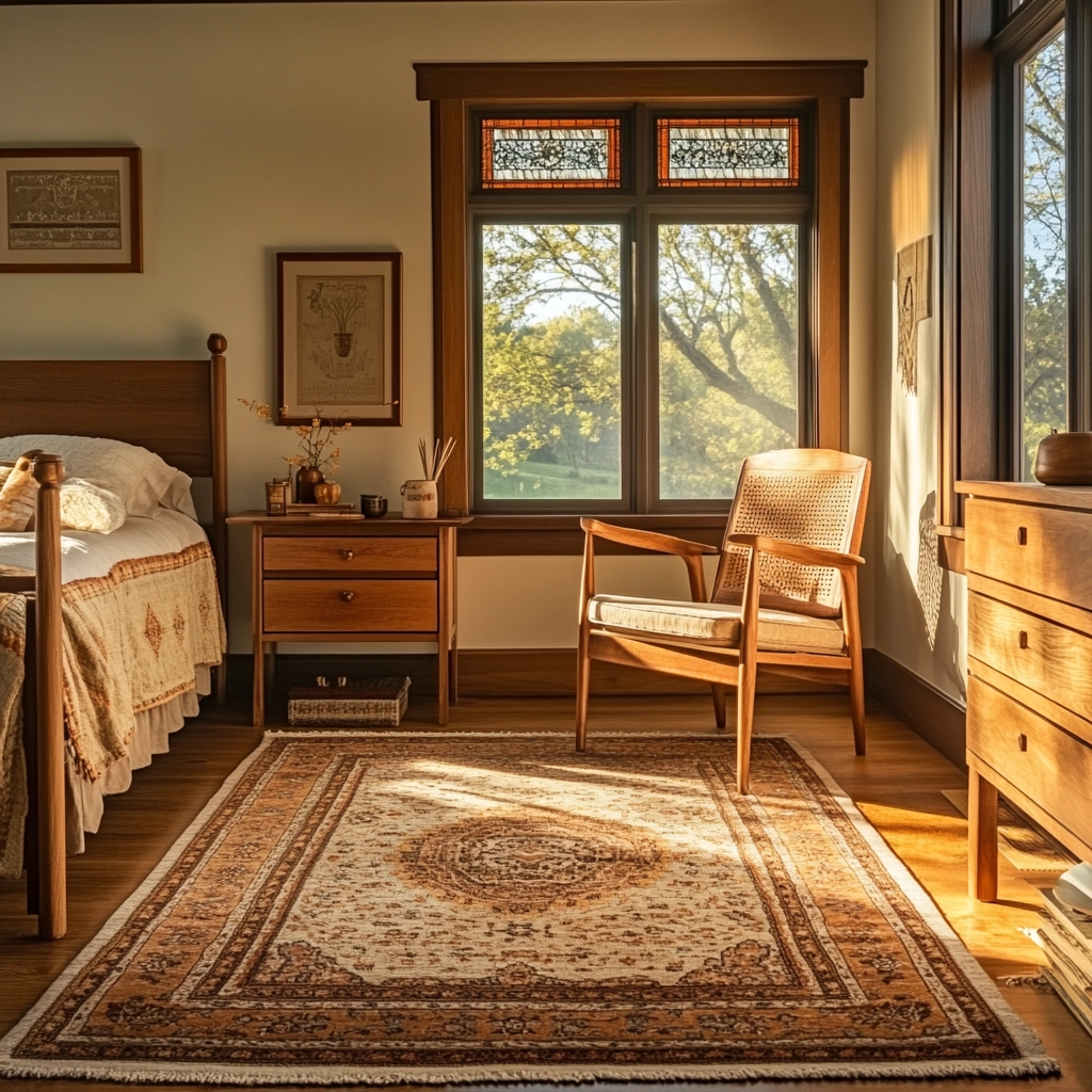 vintage rug bedroom 63