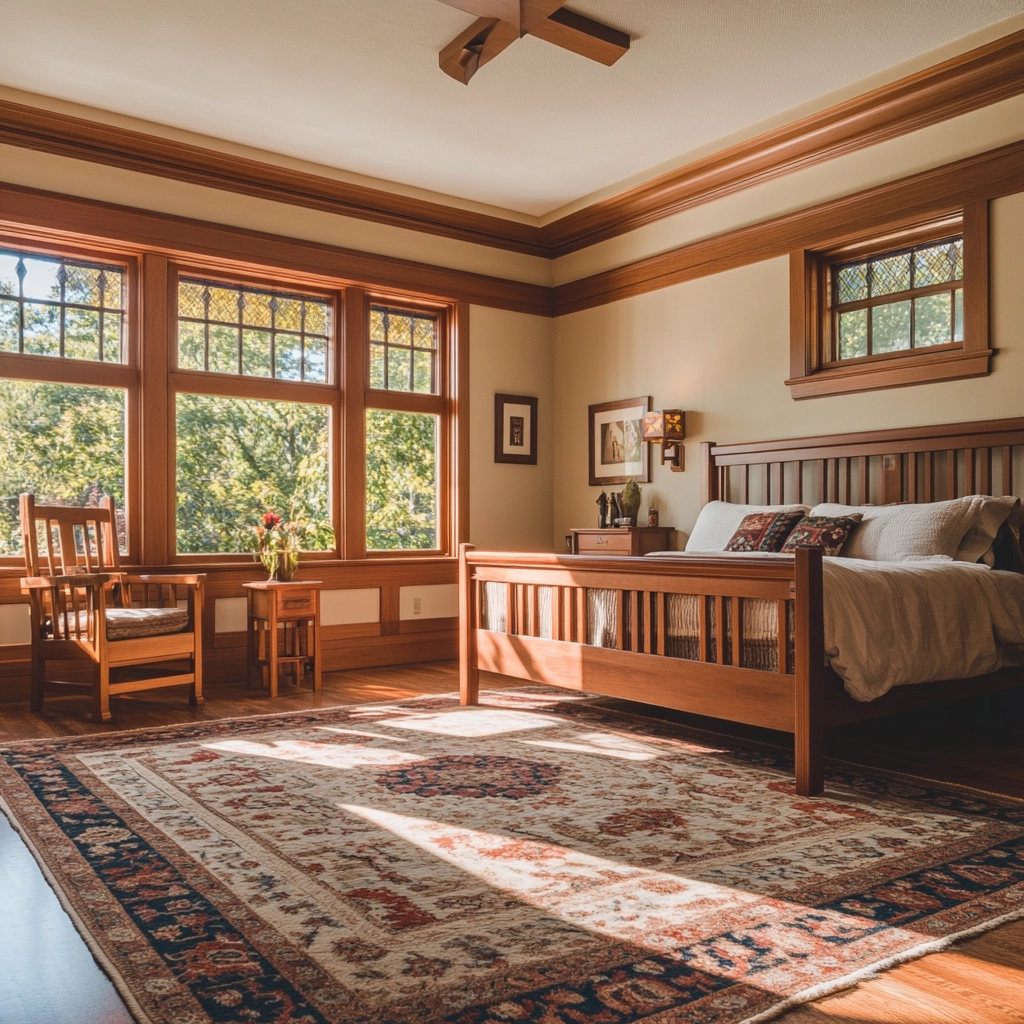 vintage rug bedroom 64