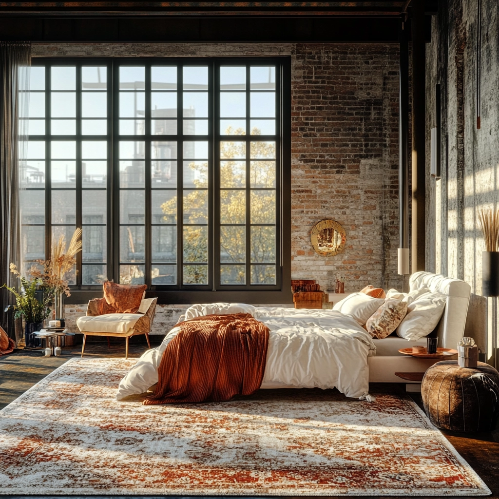 vintage rug bedroom 68