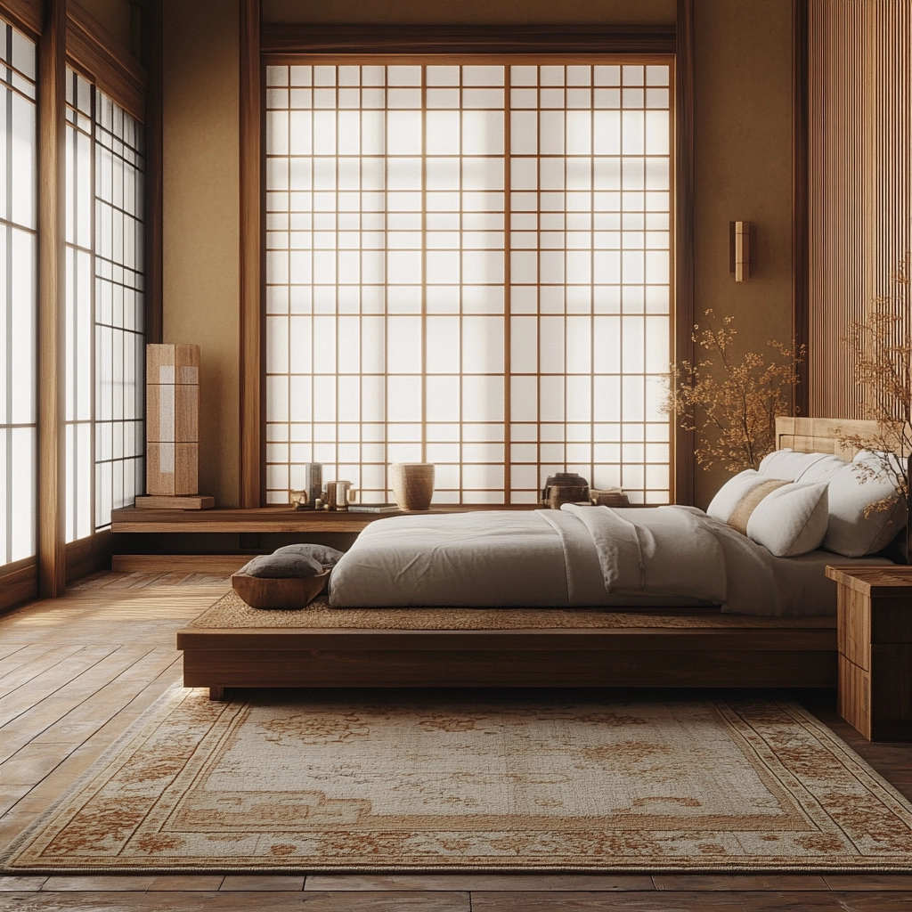vintage rug bedroom 69