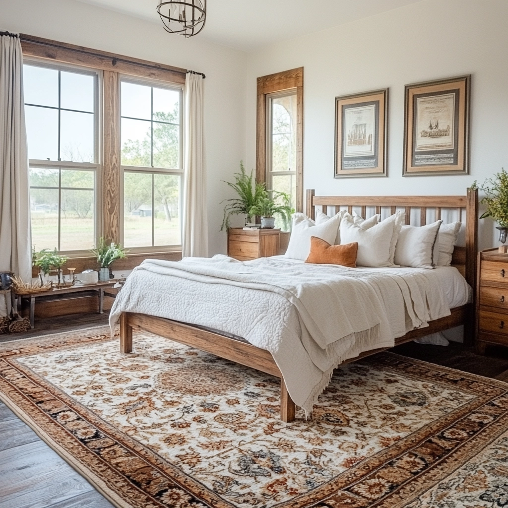 vintage rug bedroom 73