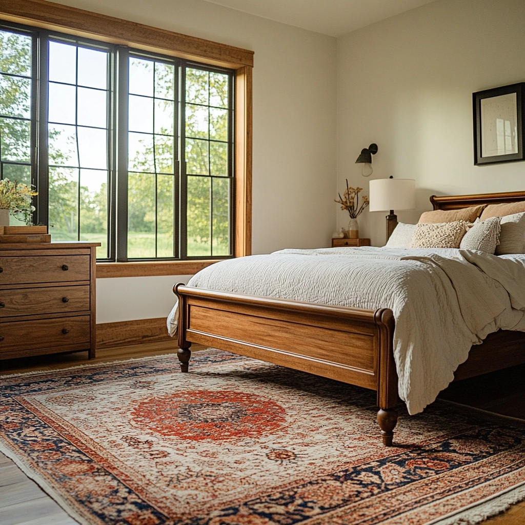 vintage rug bedroom 74