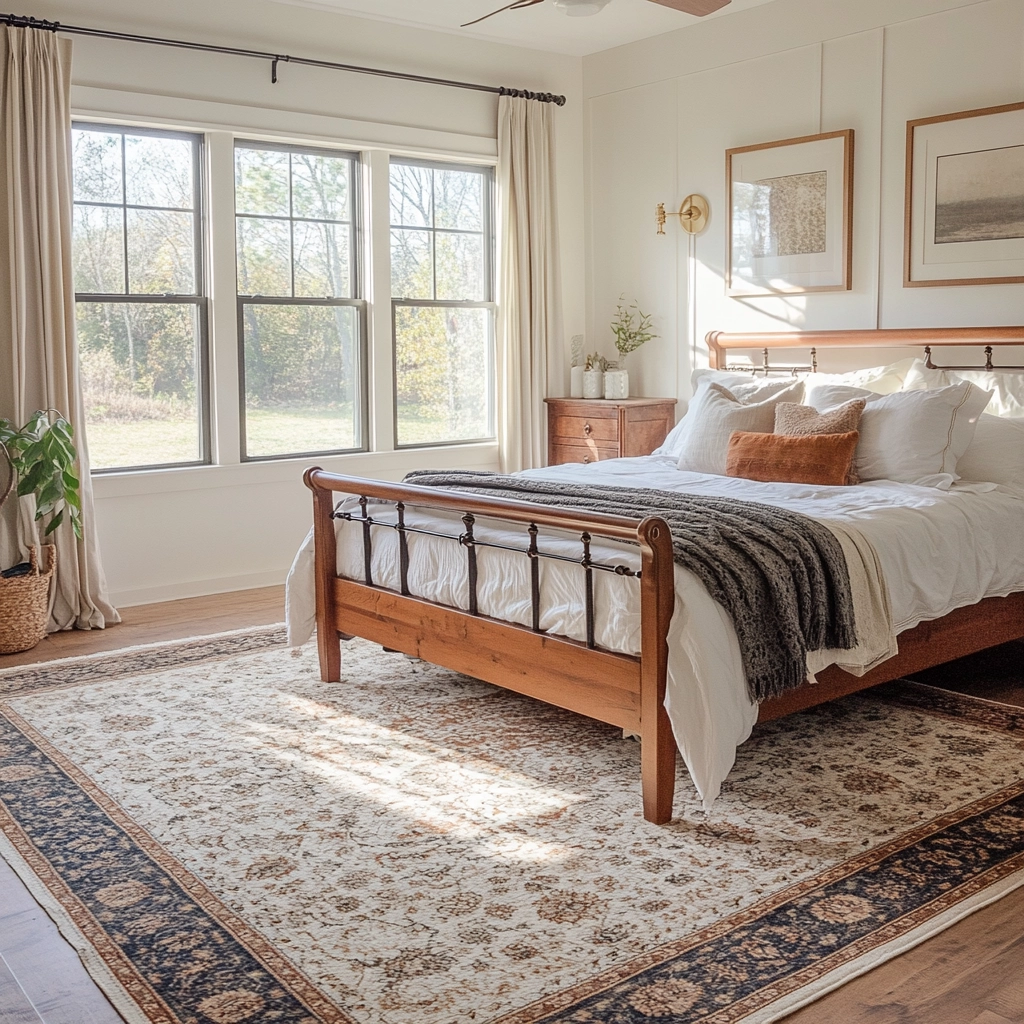 vintage rug bedroom 75