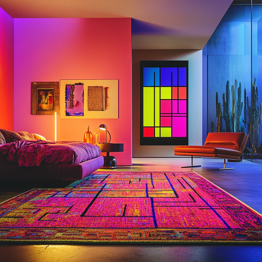 vintage rug bedroom 80