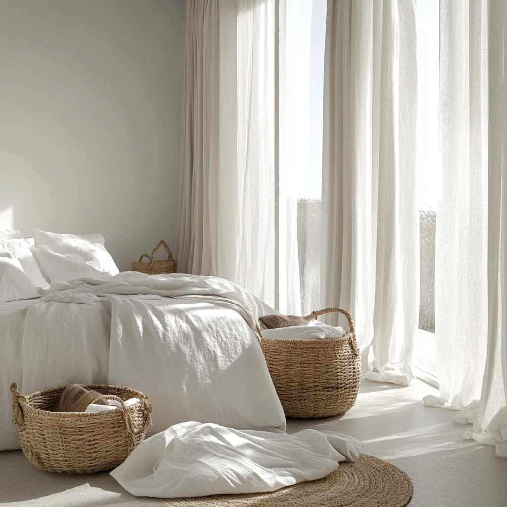 white and beige bedroom 12