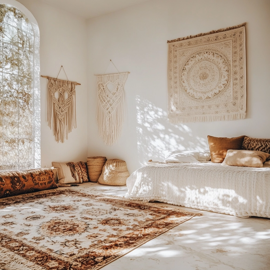 white and beige bedroom 14