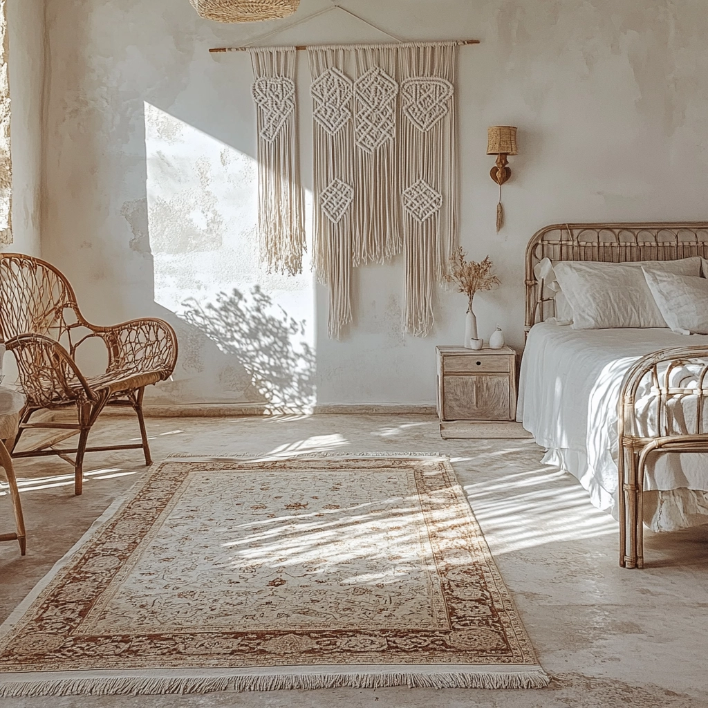 white and beige bedroom 16