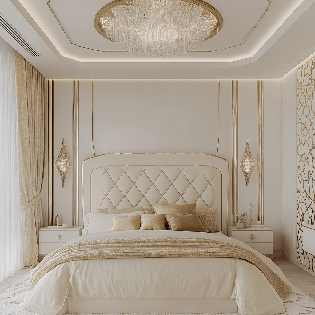 white and beige bedroom 20