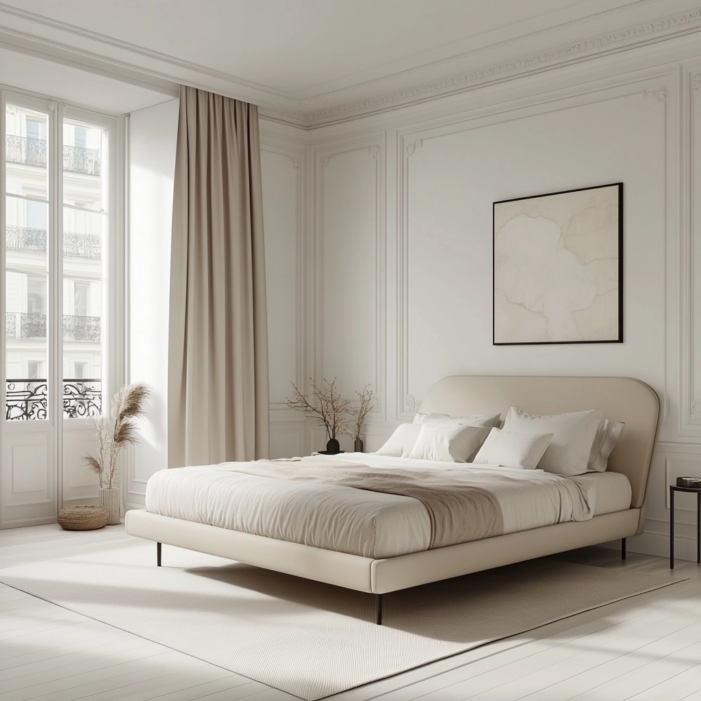 white and beige bedroom 23