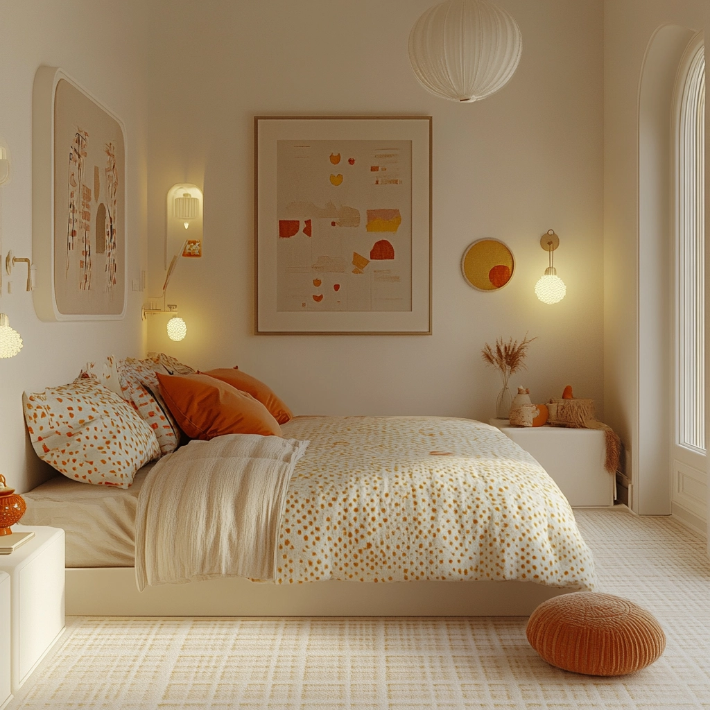 white and beige bedroom 41