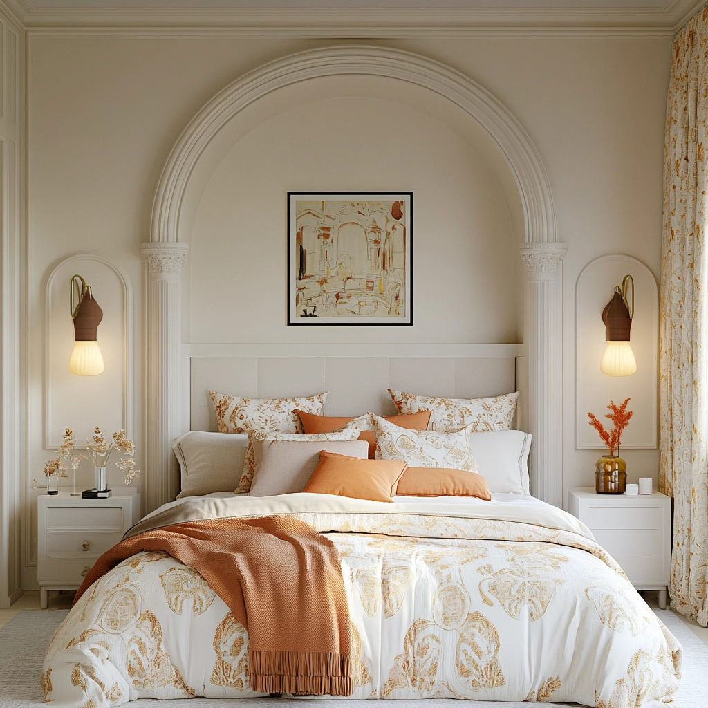 white and beige bedroom 44