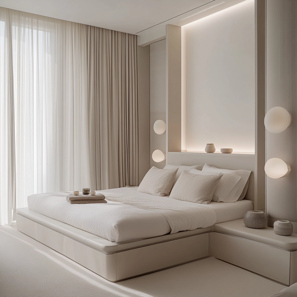 white and beige bedroom 5