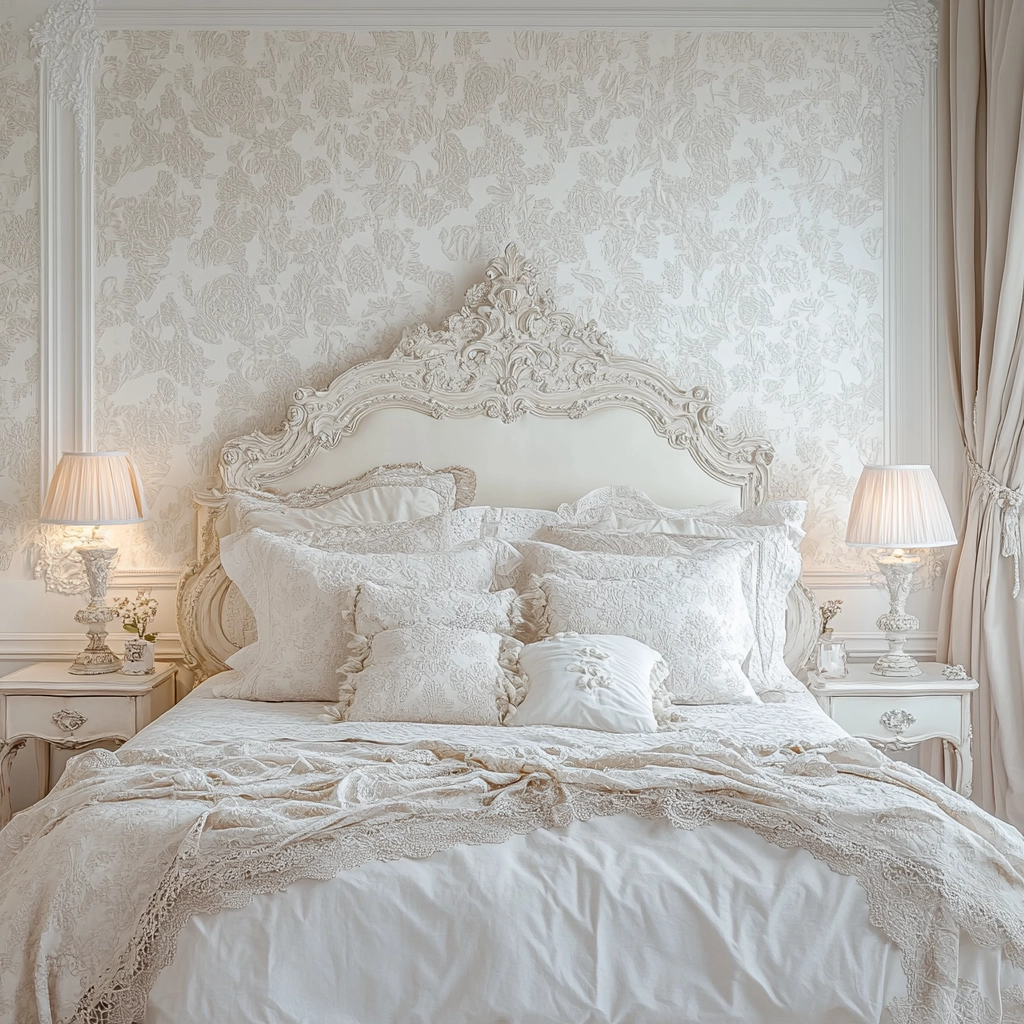 white and beige bedroom 50