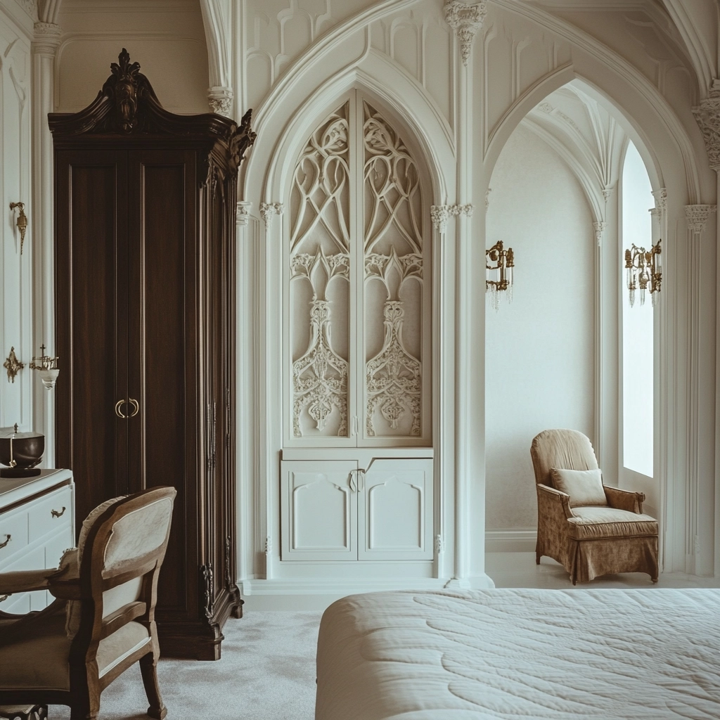 white and beige bedroom 63