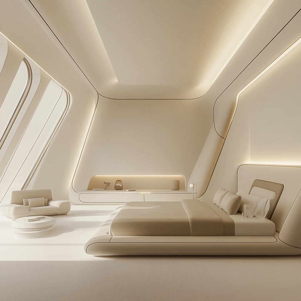 white and beige bedroom 77