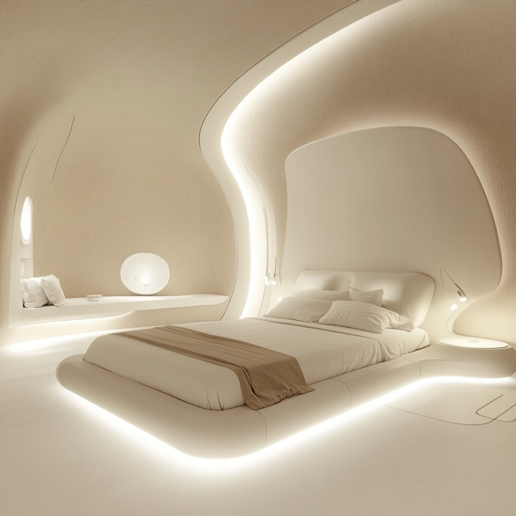 white and beige bedroom 78