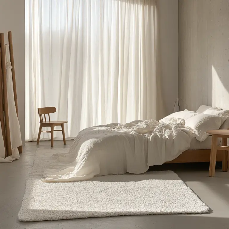 white rug bedroom 1
