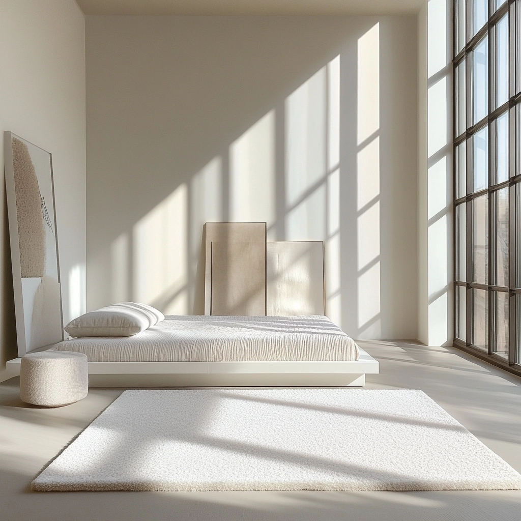 white rug bedroom 10