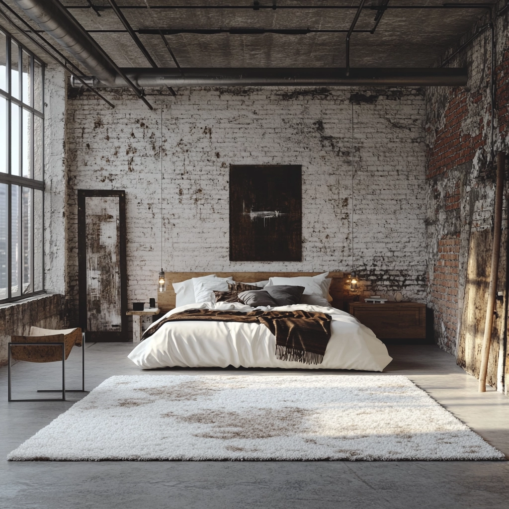 white rug bedroom 14
