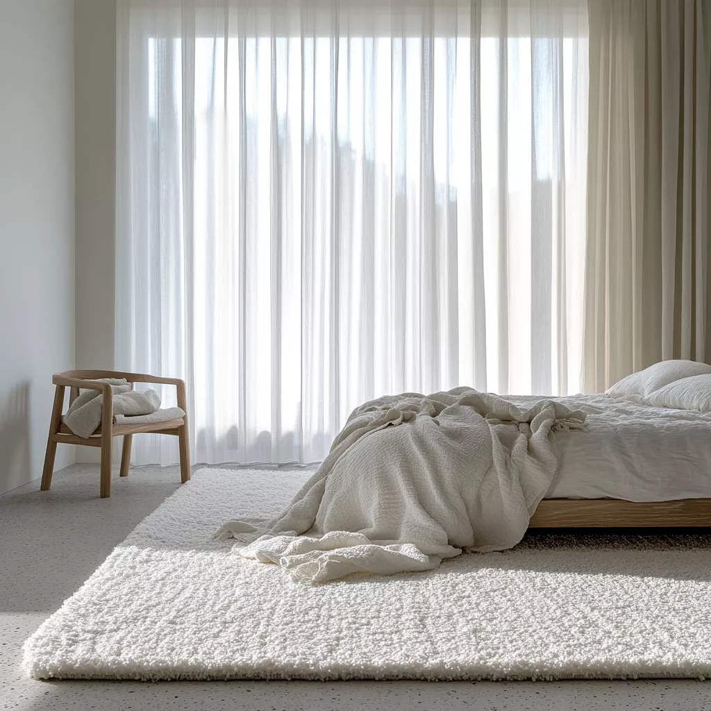 white rug bedroom 2