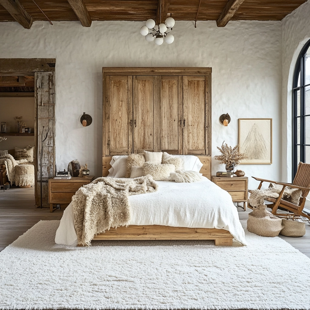 white rug bedroom 38