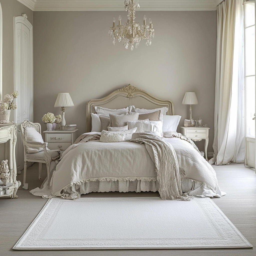 white rug bedroom 48