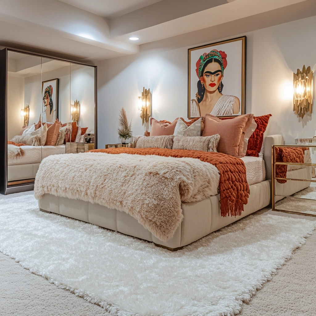 white rug bedroom 49