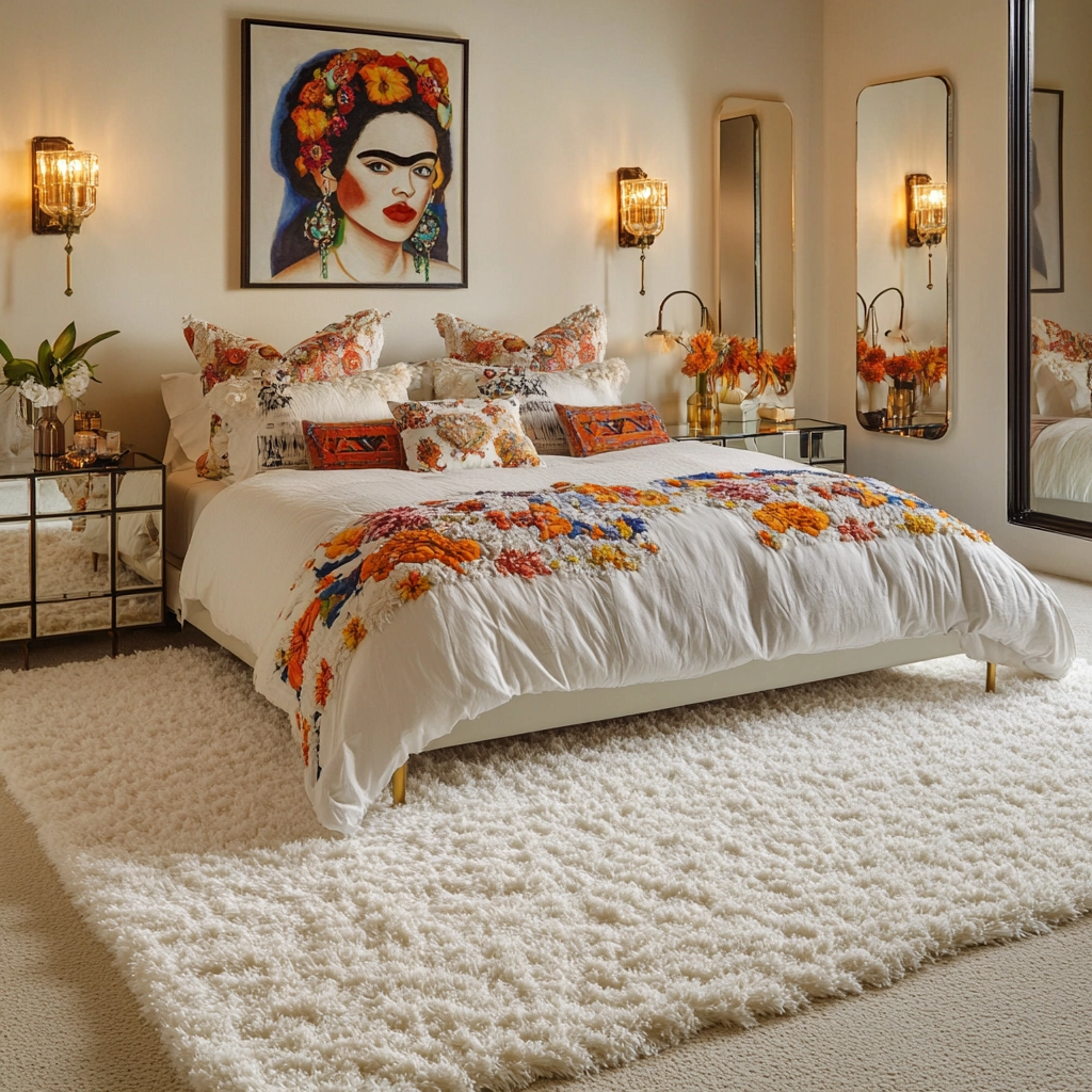 white rug bedroom 51