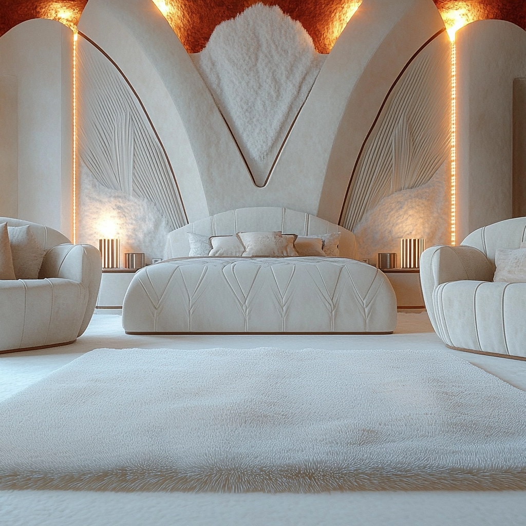 white rug bedroom 55