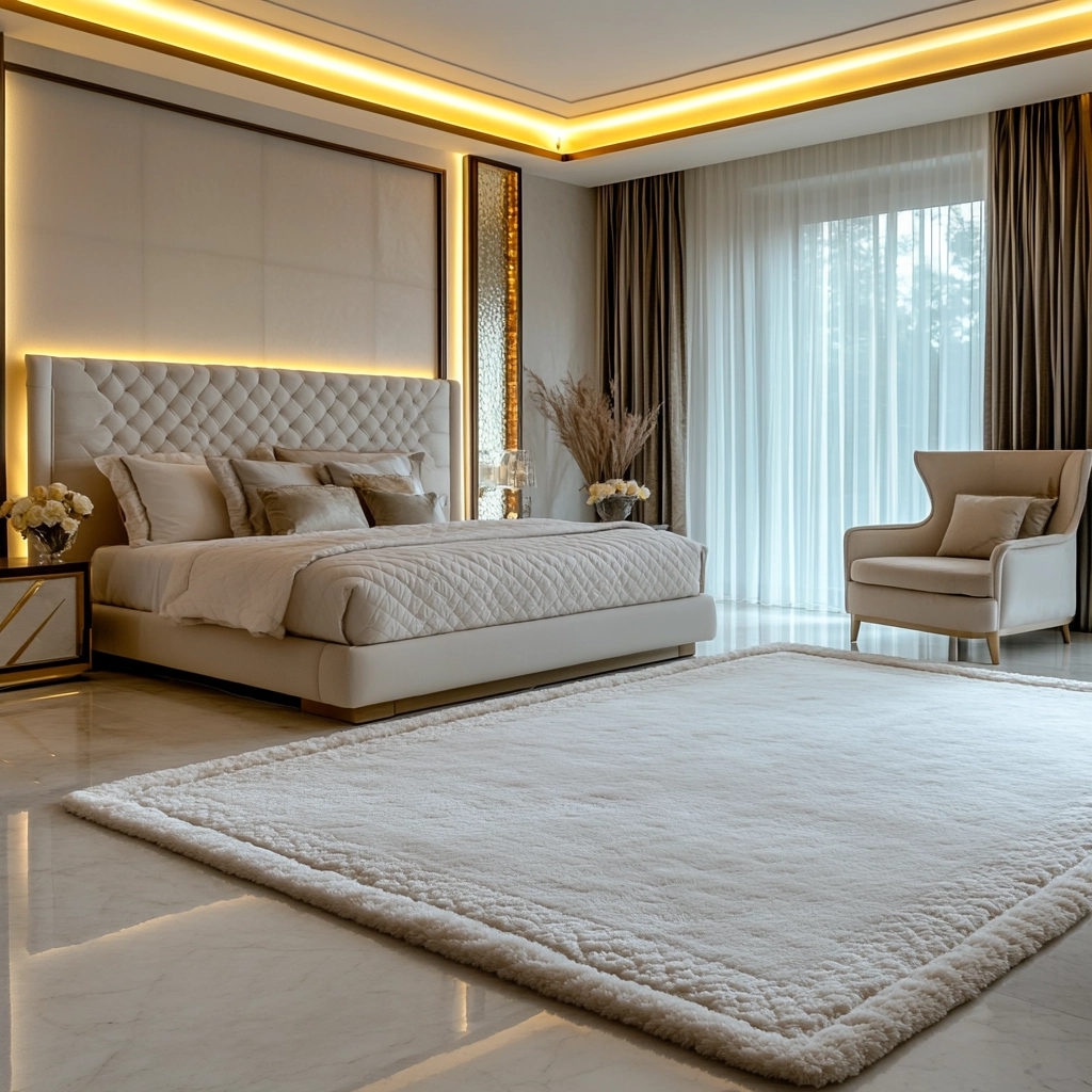 white rug bedroom 56
