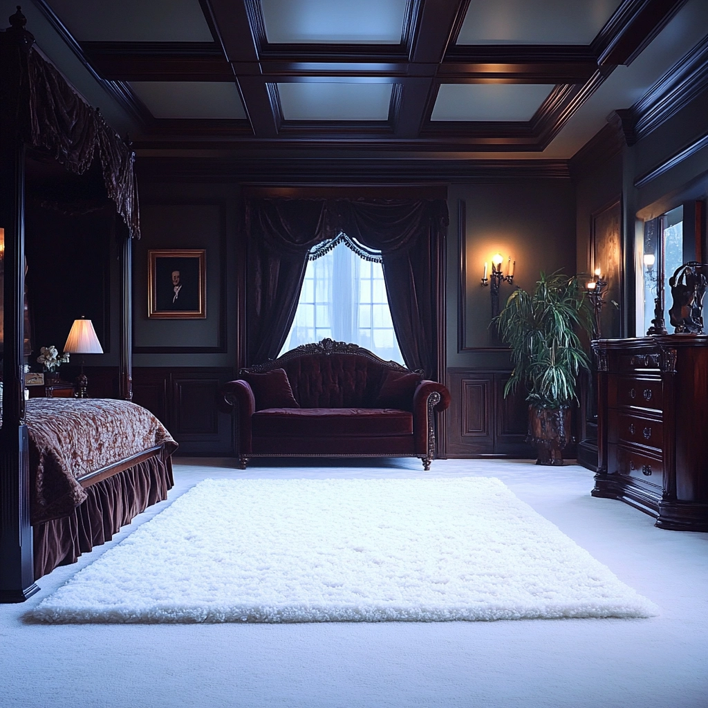 white rug bedroom 65