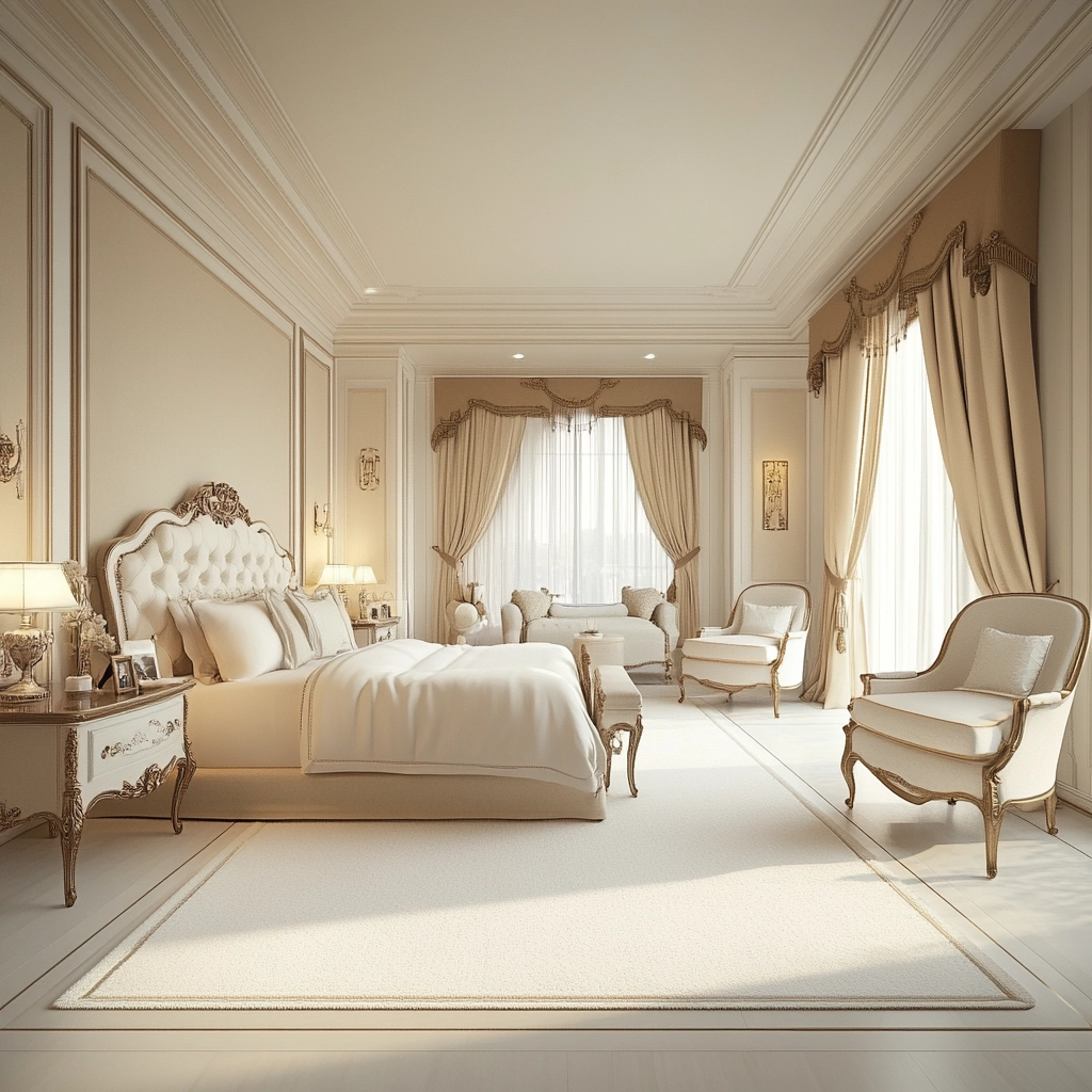 white rug bedroom 70