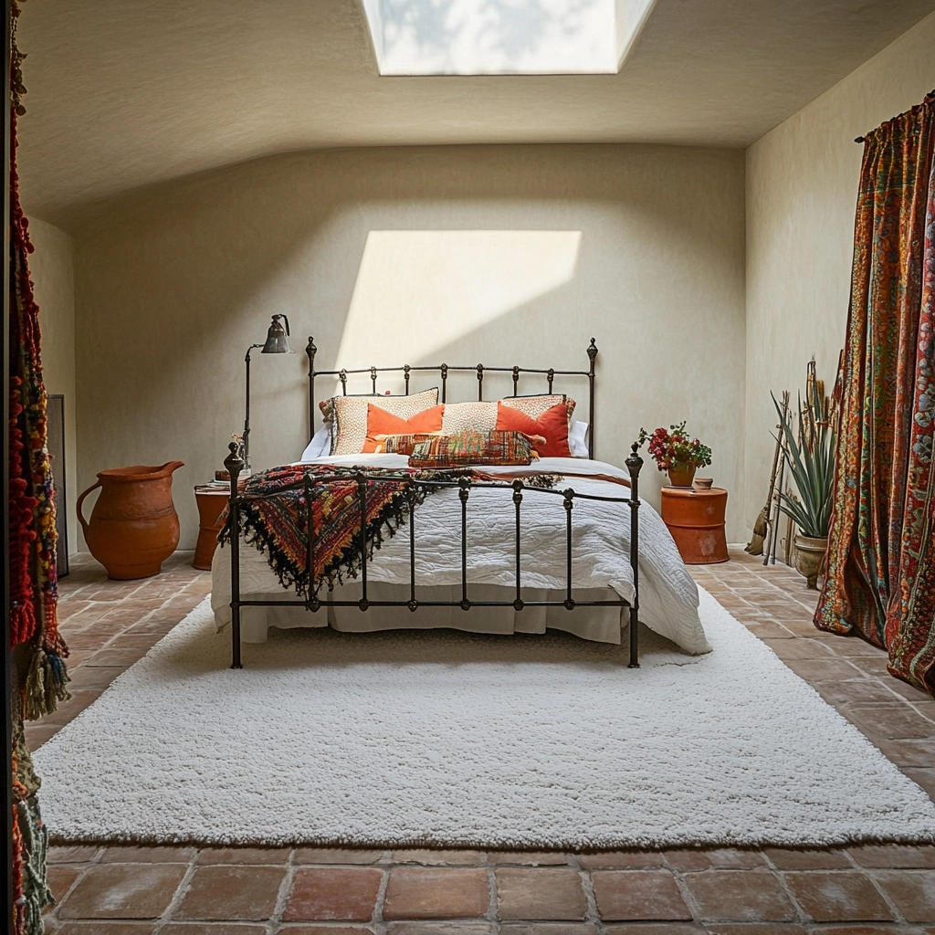 white rug bedroom 77