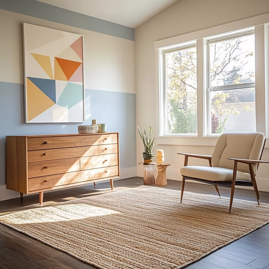 woven rug bedroom 13