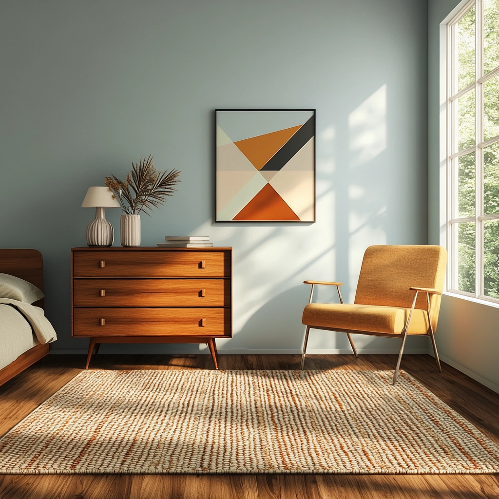woven rug bedroom 14