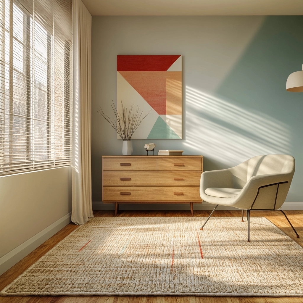woven rug bedroom 15