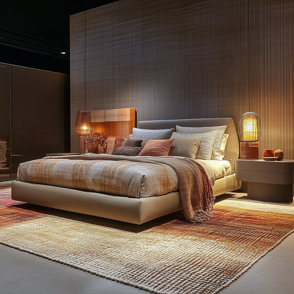 woven rug bedroom 20