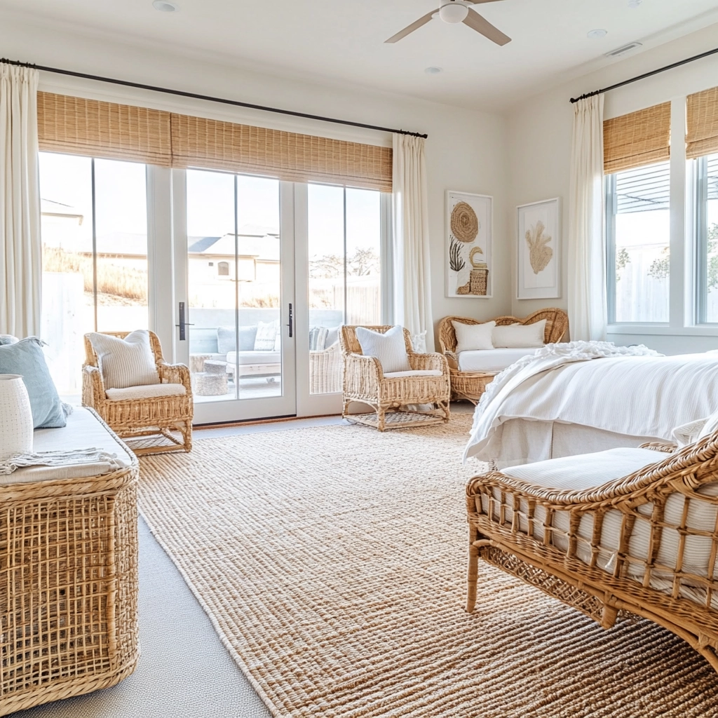 woven rug bedroom 23