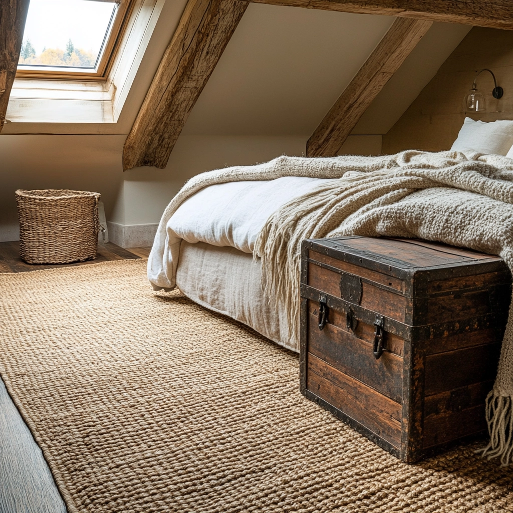 woven rug bedroom 26