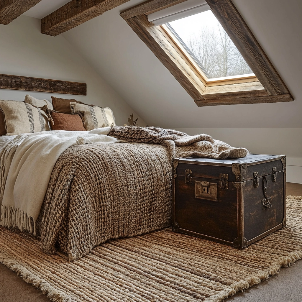 woven rug bedroom 27