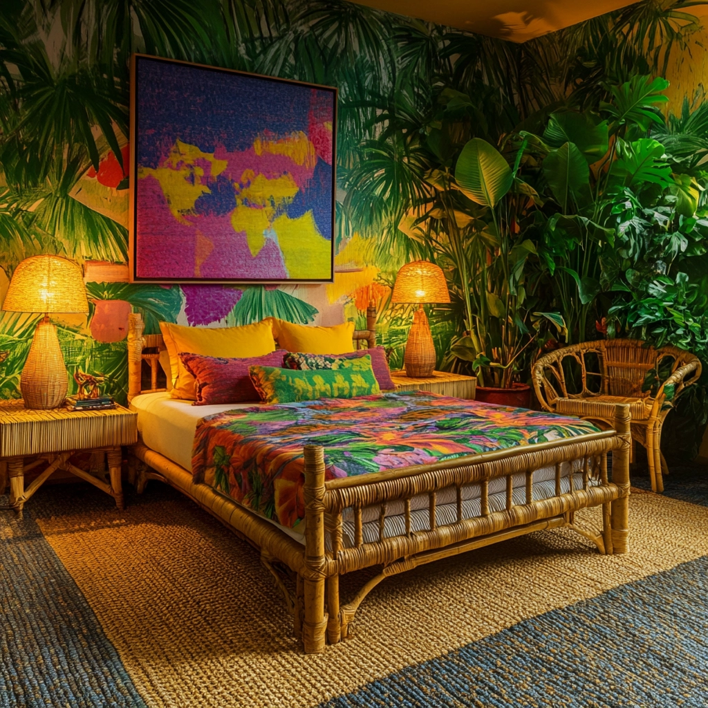 woven rug bedroom 29