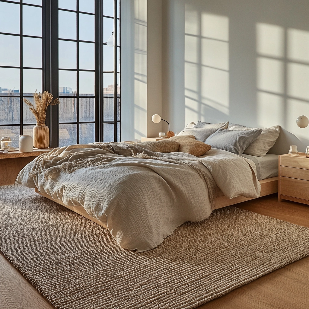 woven rug bedroom 3
