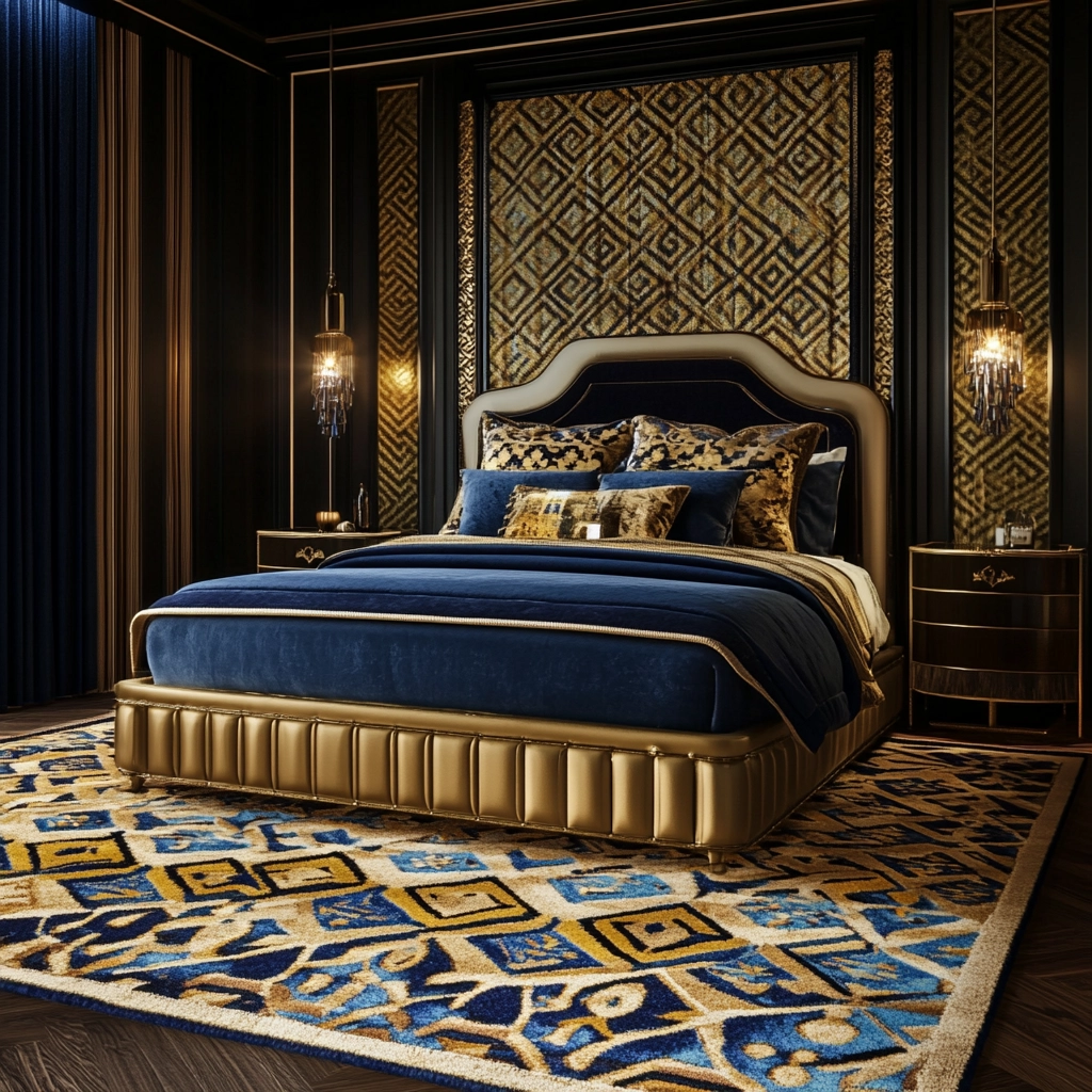 woven rug bedroom 37