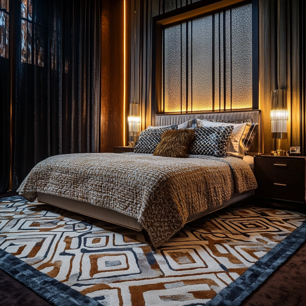 woven rug bedroom 38