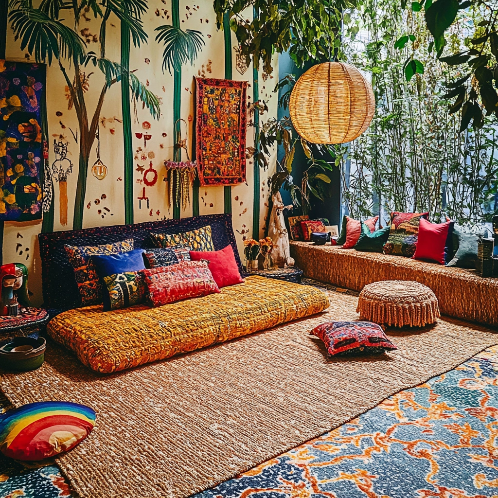 woven rug bedroom 45