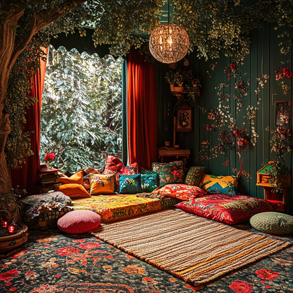 woven rug bedroom 46